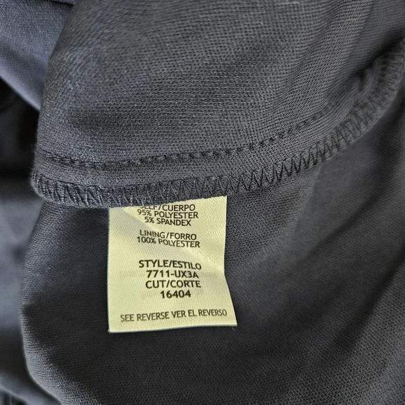 City Studio Mini Dress Navy Blue Off Shoulder Ruffle Zip Back - Picture 8 of 9